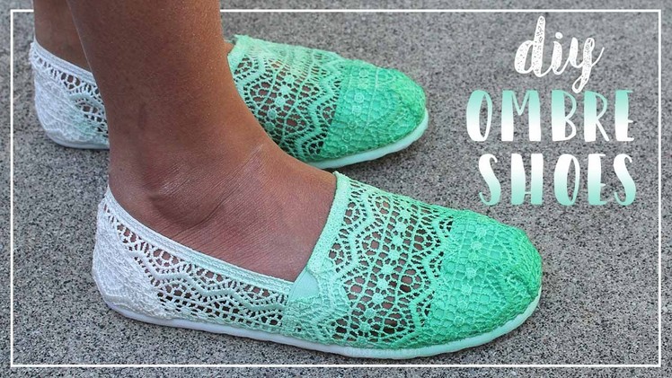 DIY Ombré Shoes - Easy Non Dip Dye Method
