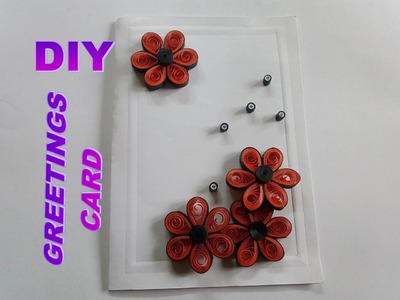 DIY PAPER ART AND CRAFT - HOW TO MAKE QUILLING GREETINGS CARD II SUMITA'S QUILLING ART