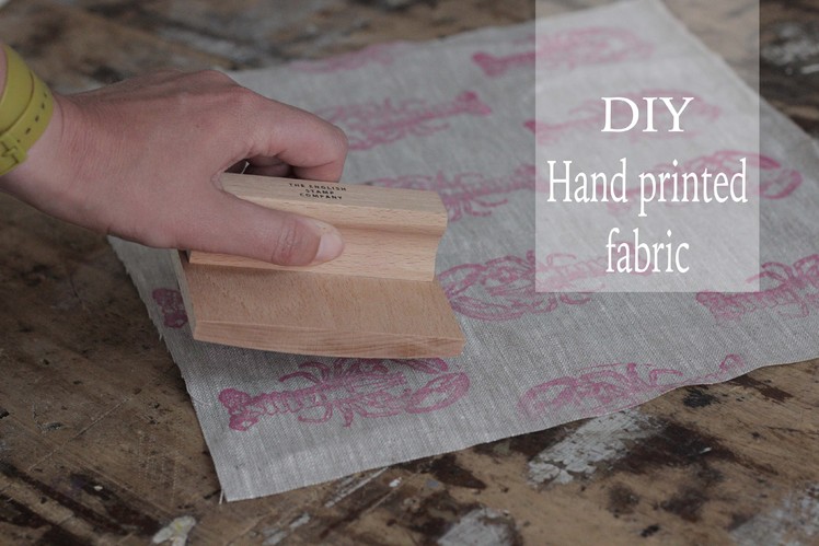 DIY printed fabric tutorial