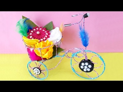 DIY Project Ideas : How to Make Decorative Tricycle | Kids Craft Ideas