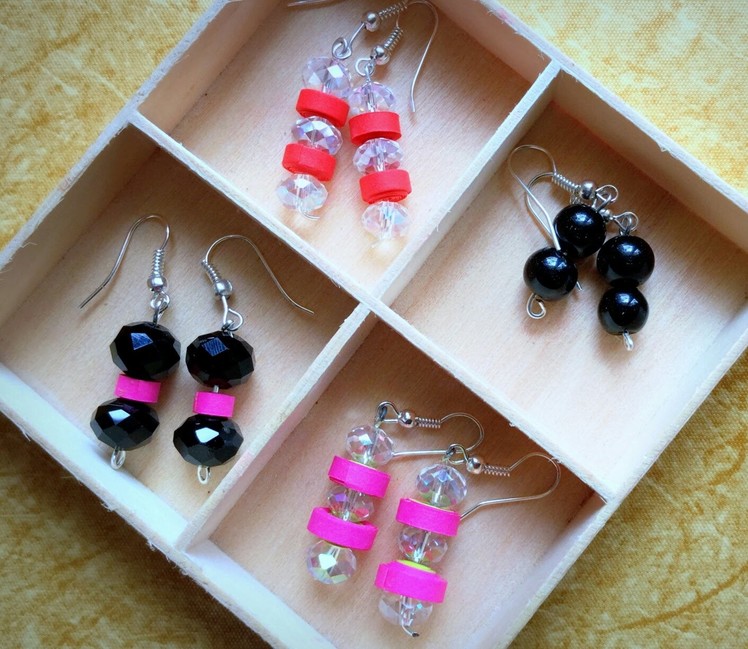 DIY - Quilled and Beaded Earrings for beginners