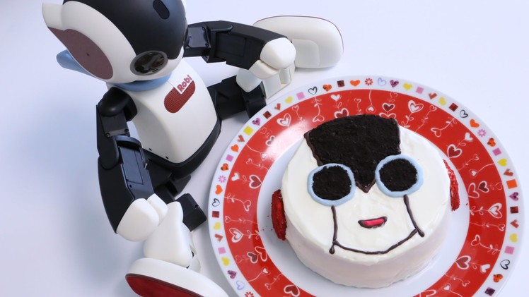 DIY Robot Robi Oreo Birthday Cake ~Cooking with Robot