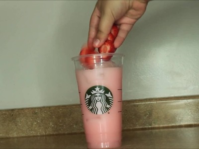 DIY Starbucks Pink Drink (Easy 3 ingredients!!) | SimplyMaddieee