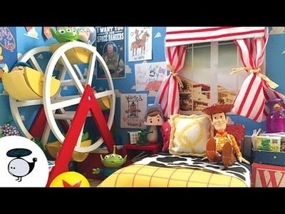 DIY Toy Story Dollhouse Miniature with Ferris Wheel and Working Lights!