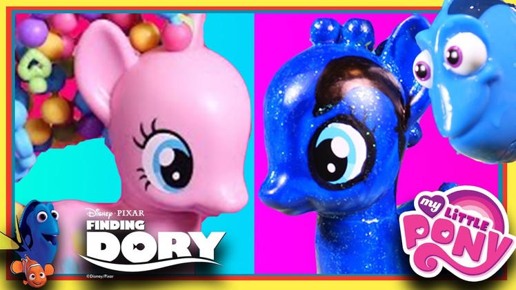 Finding MLP - Painting Dory DIY My Little Pony Makeover Pinkie Pie to Dory