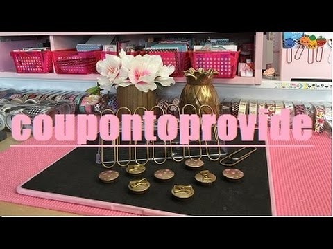 Gold Accessories and Office Supplies DIY | Decor | Dollar Store and Repurposed Supplies