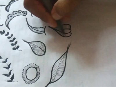 Heena basics | #5 DIY Henna Design |  Learn How to make Leaf Designs Henna.Mehndi Tutorial