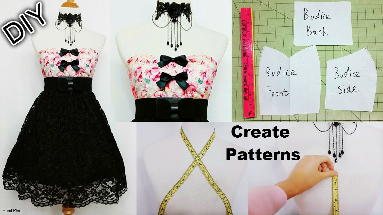 How to Create Your Own Patterns To make Dresses and Costumes, DIY