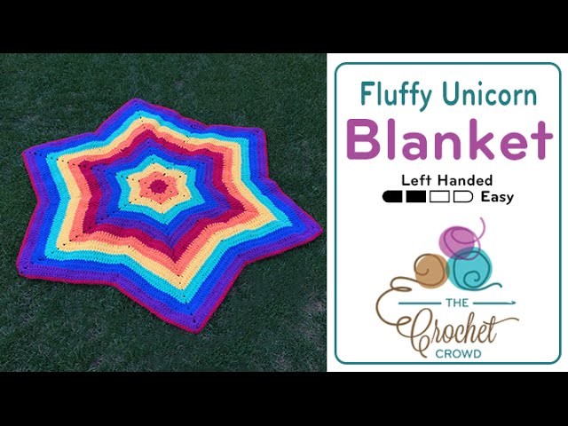 How to Crochet A Blanket: Fluffy Unicorn