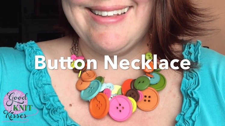 How to Crochet a Button Necklace - 3 strands
