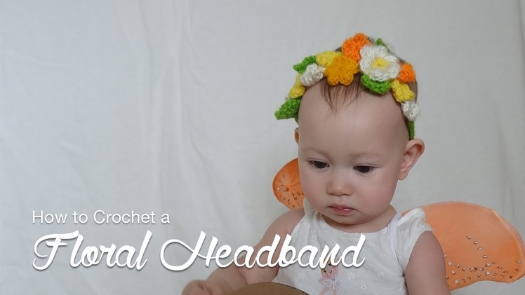 How to crochet a floral headband