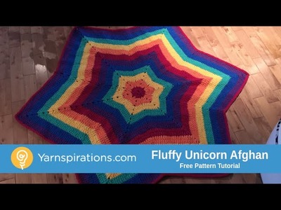 How To Crochet an Afghan: Fluffy Unicorn Afghan