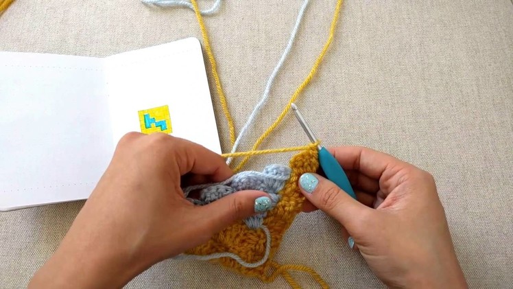 How to Decrease in C2C Crochet