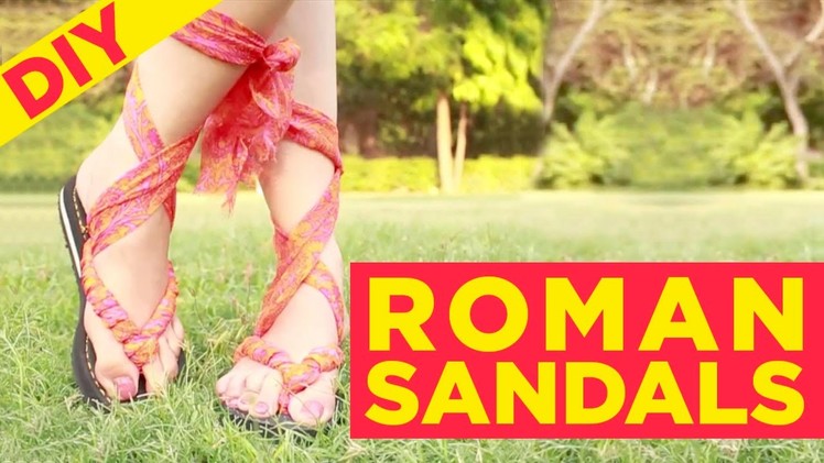 How to DIY Roman Sandals | How to make Gladiator sandals | DIY | Indi In The City | Style Indi