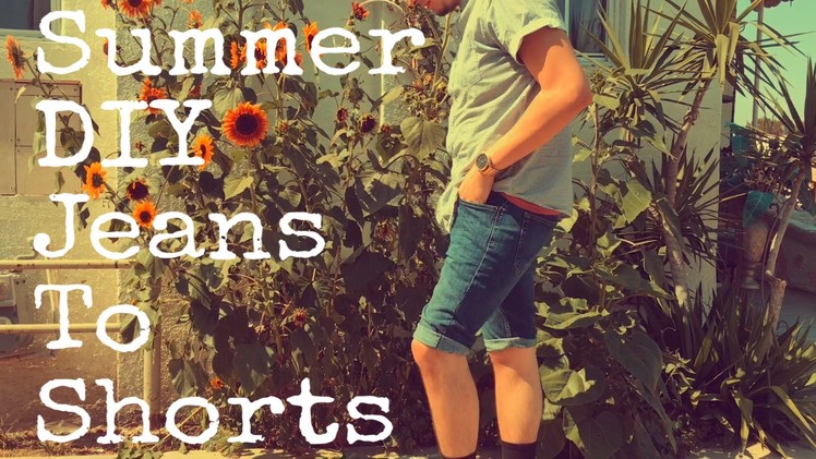 How To| Jeans into Shorts DIY