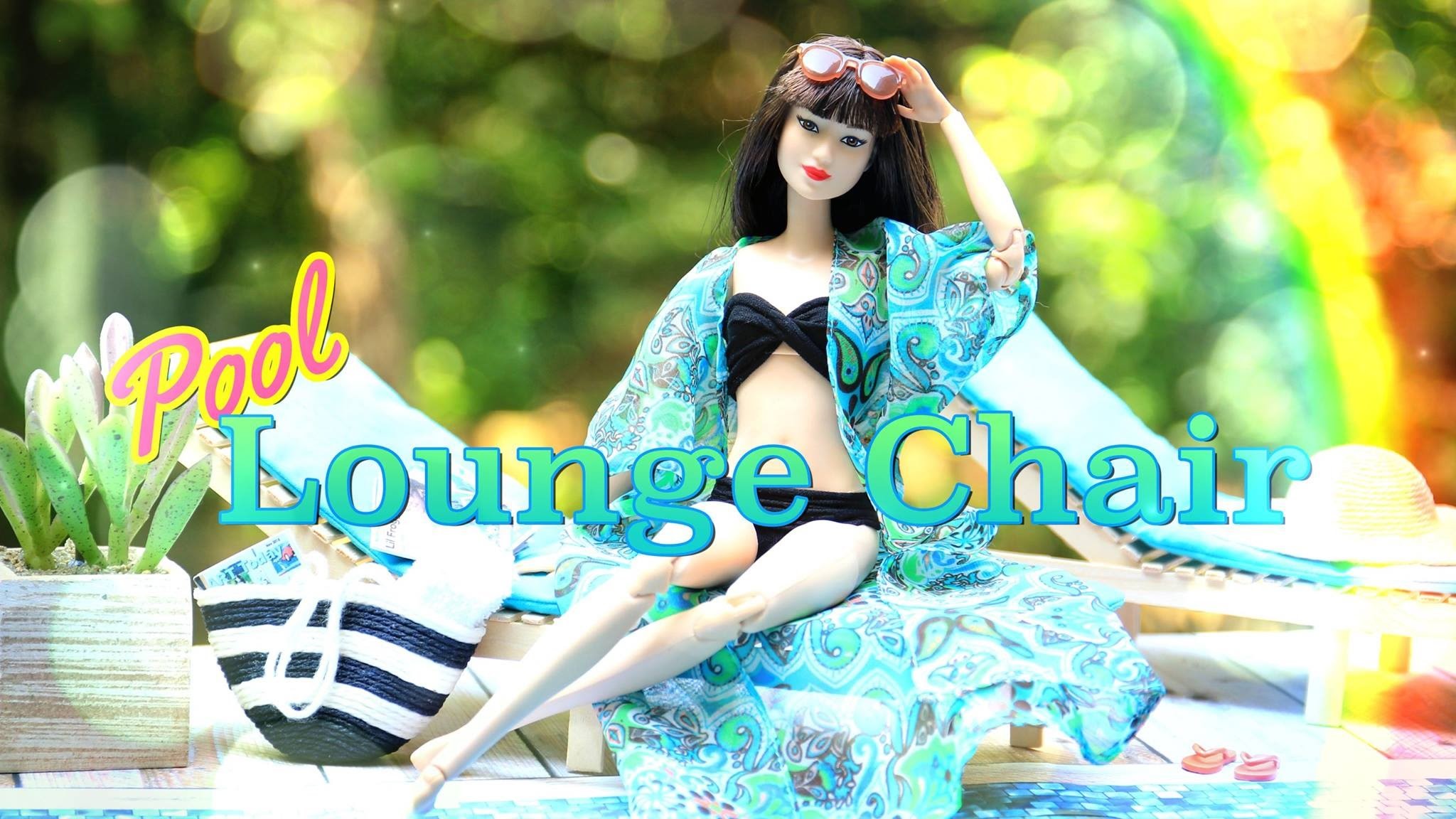 How to Make a Doll Pool Lounge Chair - Doll Crafts