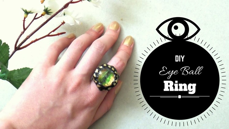 How to Make an Eyeball Ring from Scratch | DIY Dragon Eye Ring | by Fluffy Hedgehog