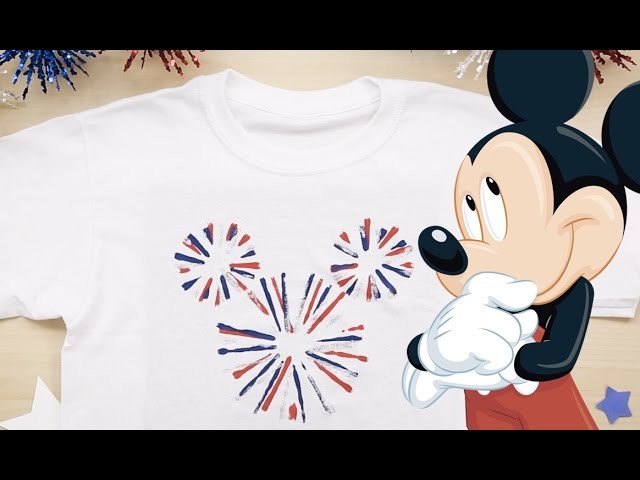 How To Make Mickey Mouse Fireworks Tee | Disney DIY