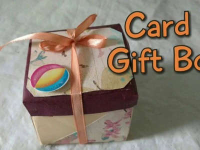 How To Make Mini Card Gift Box | DIY Paper Gift Box |Craftlas