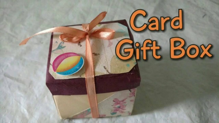 How To Make Mini Card Gift Box | DIY Paper Gift Box |Craftlas