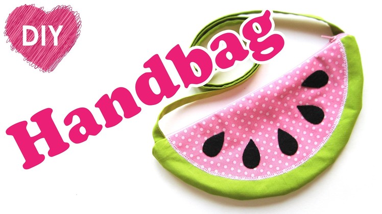 How to sew a handbag like a watermelon. Summer easy DIY.
