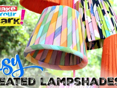 NO-SEW!  Pleated Lampshades DIY