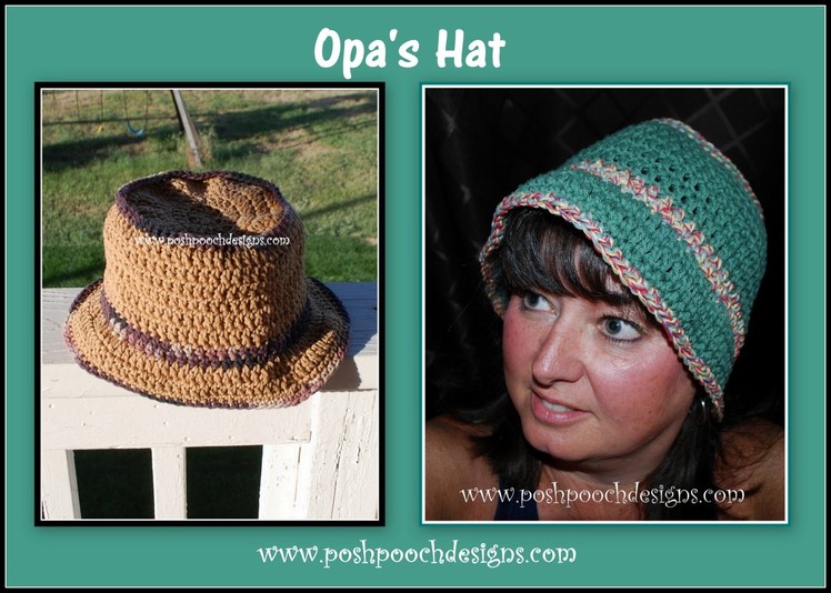 Opa's Hat  - Crochet Bucket Hat