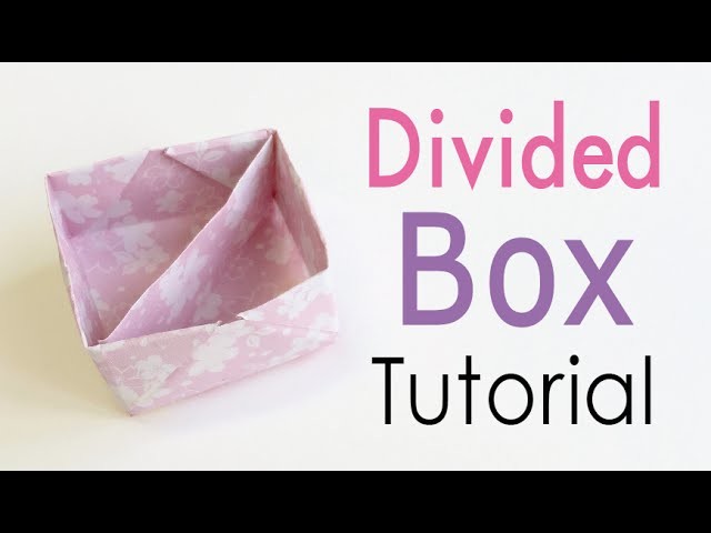 Origami Paper Divide Box ♪DIY♪【A4 paper】 - Origami Kawaii〔#133〕
