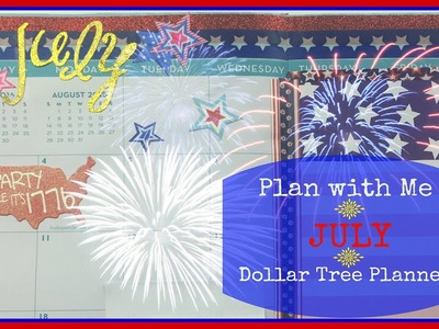 Plan With Me in my DIY Dollar Tree Planner - July