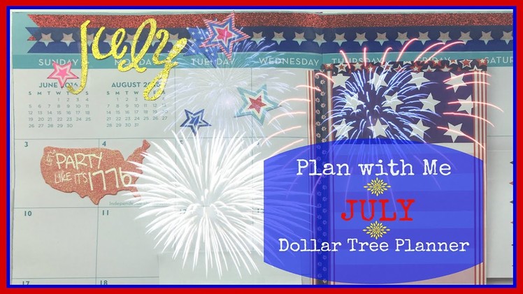 Plan With Me in my DIY Dollar Tree Planner - July