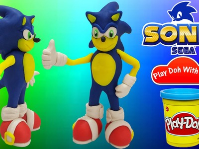 Play Doh Tutorial How To Make Sonic With Play Doh DIY - Play Doh With Me!