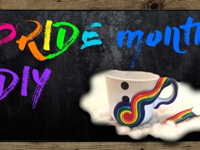 Polymer Clay Coffee-Mug & Hair-Clip - Tribute: PRIDE Month | DIY | Ketaki Haldipurkar