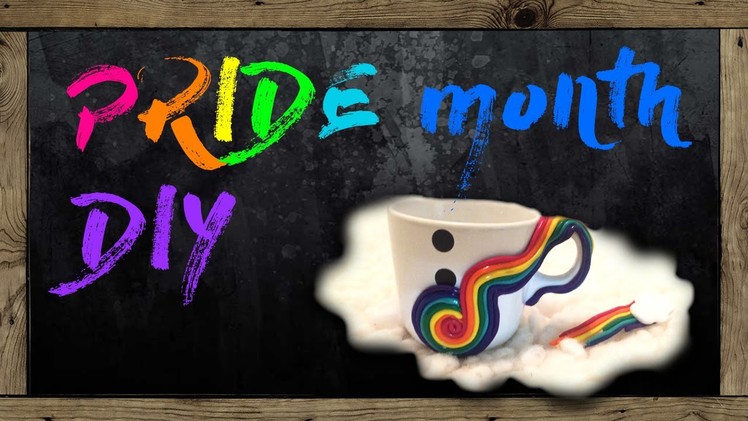 Polymer Clay Coffee-Mug & Hair-Clip - Tribute: PRIDE Month | DIY | Ketaki Haldipurkar