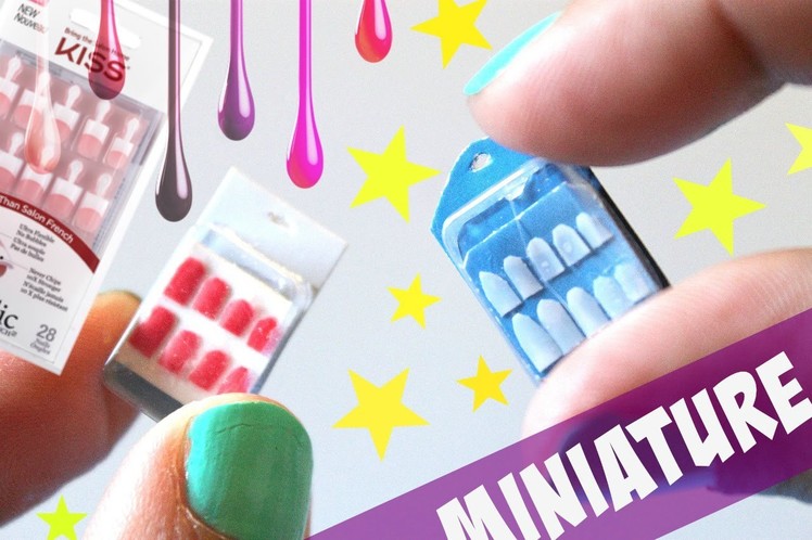 Realistic Miniature Fake nails | Miniature DIY