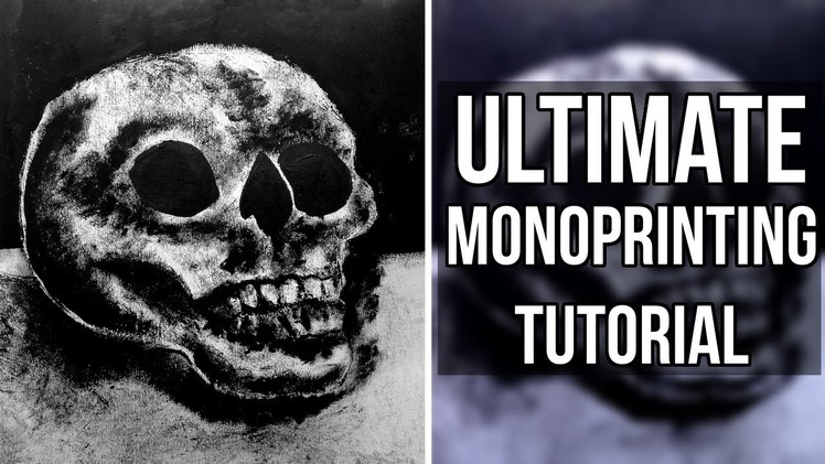 ULTIMATE GUIDE TO MONOPRINTING | DIY PRINT | How to make a monoprint