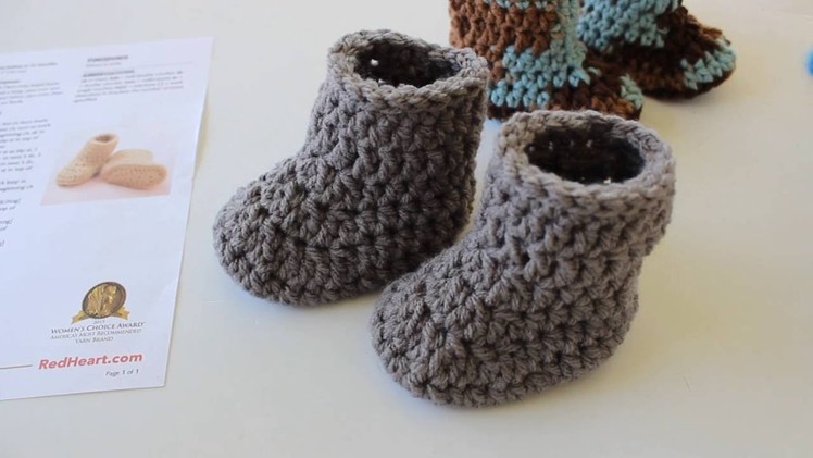 Warm Crochet Baby Boots