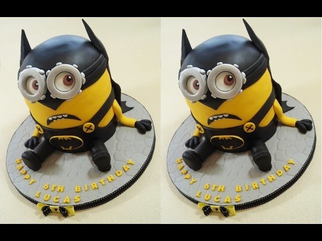 Batman Cake Minion Cake How To - Max's Cake Studio