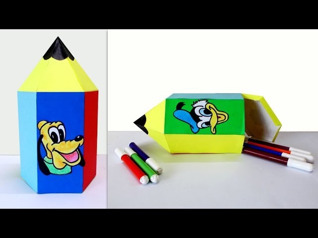 Crafts for Kids : How to Make a Cute Pencil Shaped Box | Fun Crafts for Kids
