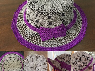 Crochet cap pattern - summer hat - PART 3