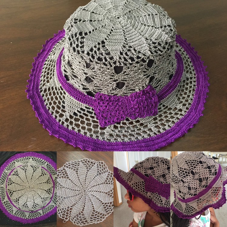 Crochet cap pattern - summer hat - PART 3