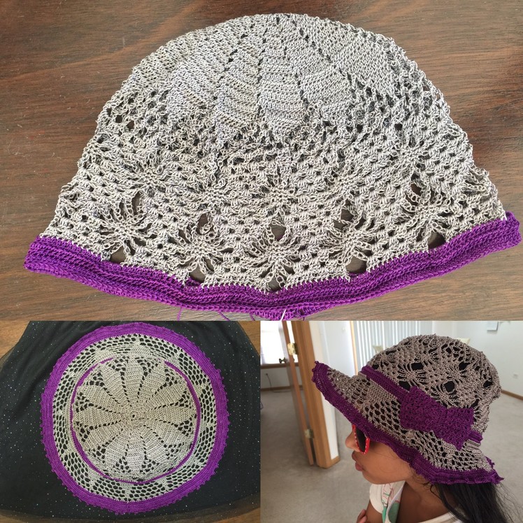 Crochet cap pattern - summer hat - PART 2