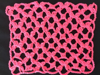 Crochet lace pattern - Irish crochet - filling stitch 1