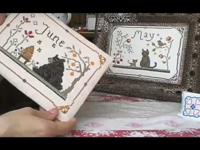 Cross stitch, floss tube - how to framing tutorial