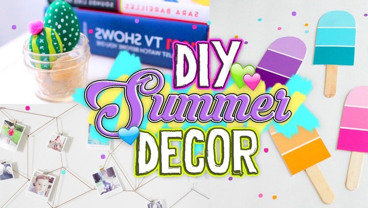 DIY Summer Room Decor! Cute & Affordable Tumblr Inspired Decor 2016. Jill Cimorelli