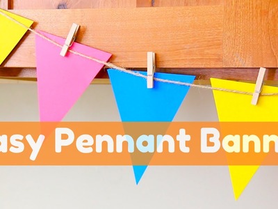 Easy Pennant Banner: How to Cut 8 Pennants from one 12x12 paper