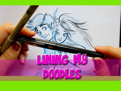 How I LINE my Doodles (Lining with INK Tips and Tricks)- @dramaticparrot