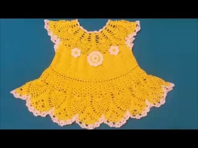 How to crochet a baby dress. Tutorial: Crochet Baby Dress