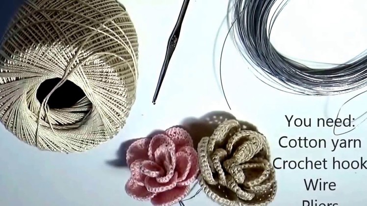 How To Crochet a Beginner Easy Flower | How To Crochet A Flower | Crochet Easy Flower