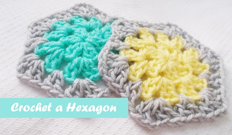 How to crochet a Granny Hexagon