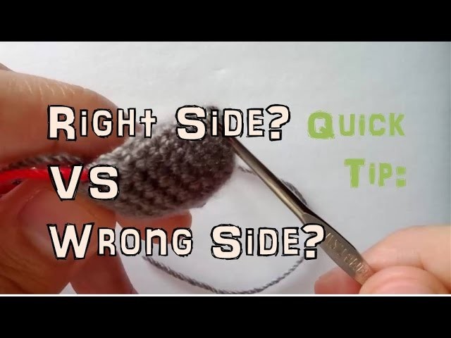 How to Crochet: Right and Wrong Side